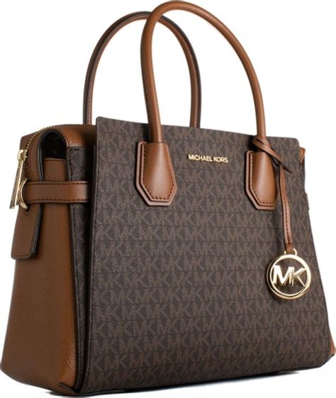 sac a main michael kors brun en suede|Michael Kors leather tote.